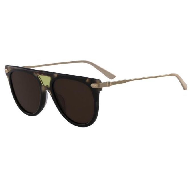 Calvin Klein Sunglasses Womens Trendy Aviator Sunglasses-Tortoise