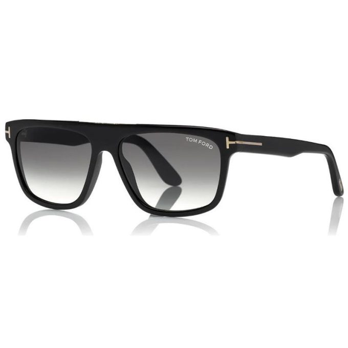 Tom Ford Sunglasses Mens Cecelio Sunglasses-Shiny Black