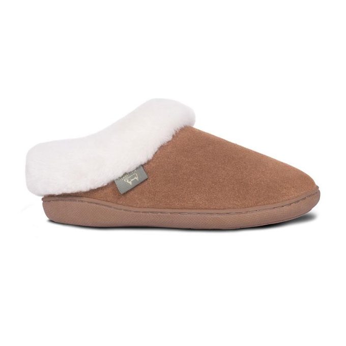 Cloud Nine Sheepskin Womens Sunrise Scuff-Chestnut