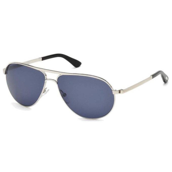 Tom Ford Sunglasses Mens Marko Sunglasses-Shiny Rhodium